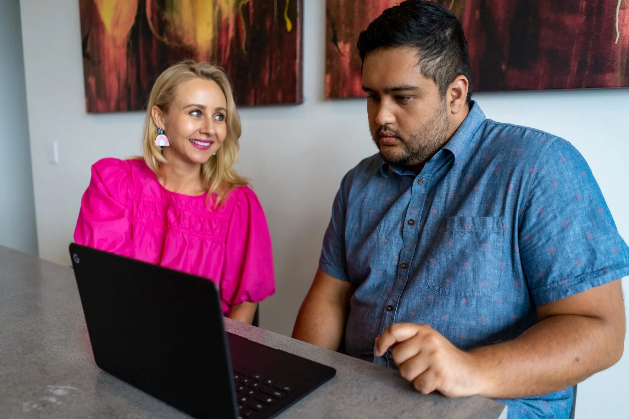 Basic Tech Empowering Seniors in Today’s Digital World Face To Face Laptop With Zac